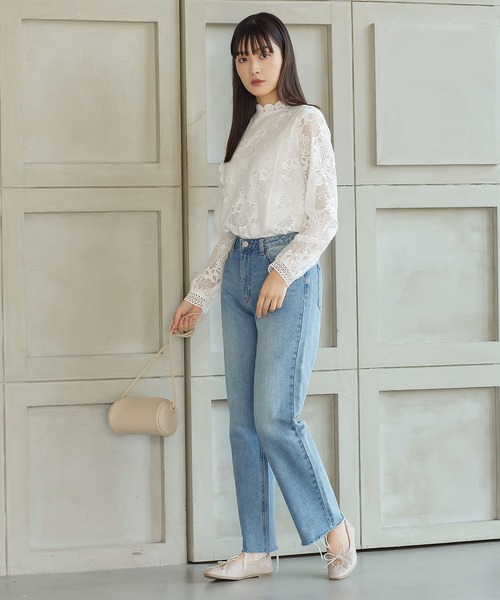 KOBE LETTUCE(コウベレタス)の「スクエアトゥギャザーバレエシューズ(バレエシューズ・レディース・ホワイト/ブラック/ベージュ/ライトカーキ・LL/M/L/S)」の8枚目の写真