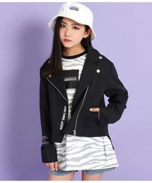 ANAP GｉRL（アナップガール）の「バックプリントライダースジャケット（ライダースジャケット・キッズ）」