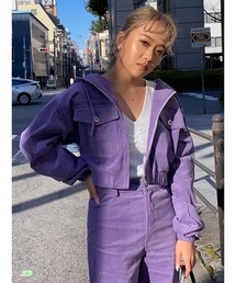 エゴイスト新作パープルセットアップ