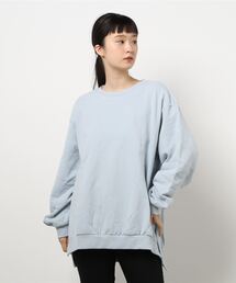 Samansa Mos2 | 裏毛パフスリーブチュニック(Tシャツ/カットソー)