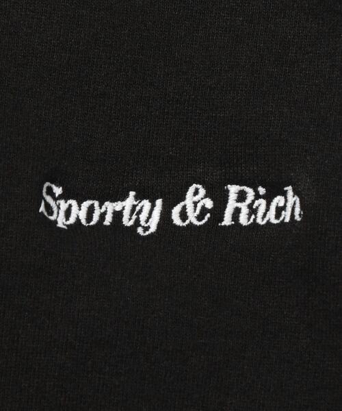 SPORTY&RICH（スポーティアンドリッチ）の「＜SPORTY&RICH＞ CLASSIC LOGO SWT PT/スウェットパンツ（スウェットパンツ・メンズ・ブラック・SMALL/MEDIUM）」の8枚目の写真