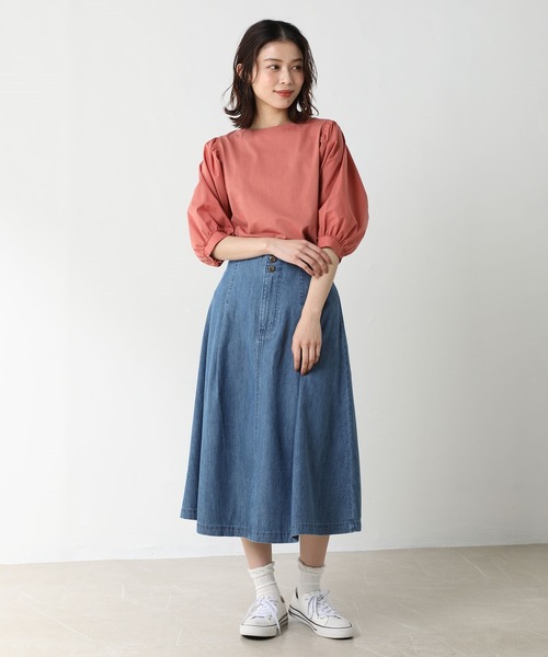 Honeys（ハニーズ）の「デニムフレアスカート（デニムスカート