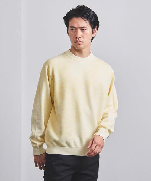 UNITED ARROWS(ユナイテッドアローズ)の「<UNITED ARROWS> オーバーダイ クルーネック(ニット/セーター・メンズ・ライトブルー/イエロー・SMALL/MEDIUM/LARGE/X-LARGE)」の1枚目の写真