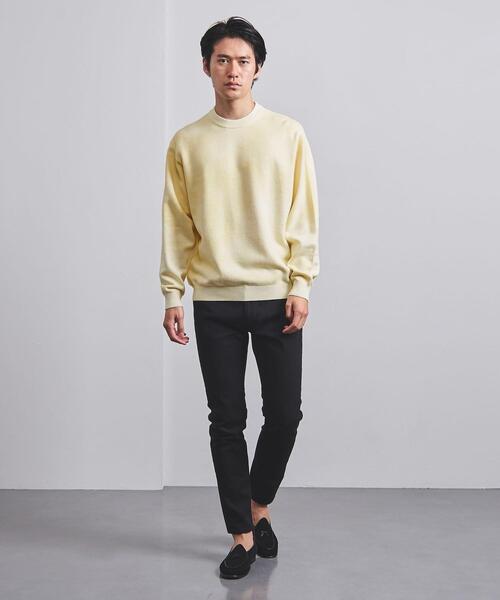 UNITED ARROWS(ユナイテッドアローズ)の「<UNITED ARROWS> オーバーダイ クルーネック(ニット/セーター・メンズ・ライトブルー/イエロー・SMALL/MEDIUM/LARGE/X-LARGE)」の4枚目の写真