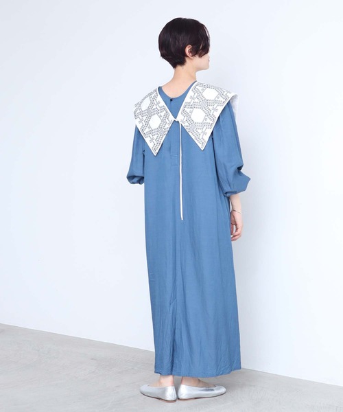 nitca（ニトカ）の「トライバルヘキサゴン刺繍つけ襟（付け襟・レディース・ホワイト/ブラック/その他/ライトグレー・FREE）」の11枚目の写真