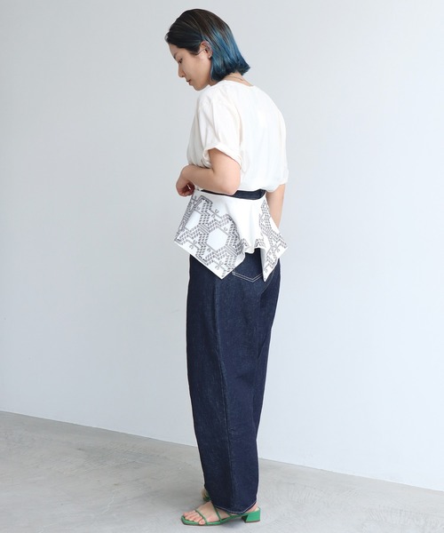 nitca（ニトカ）の「トライバルヘキサゴン刺繍つけ襟（付け襟・レディース・ホワイト/ブラック/その他/ライトグレー・FREE）」の22枚目の写真