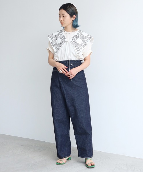 nitca（ニトカ）の「トライバルヘキサゴン刺繍つけ襟（付け襟・レディース・ホワイト/ブラック/その他/ライトグレー・FREE）」の20枚目の写真