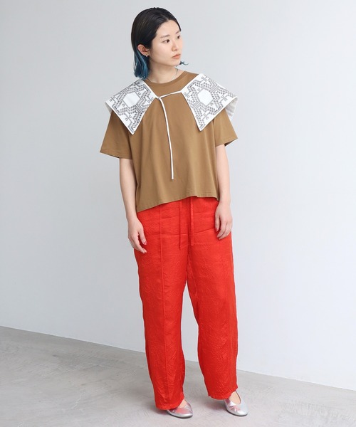 nitca（ニトカ）の「トライバルヘキサゴン刺繍つけ襟（付け襟・レディース・ホワイト/ブラック/その他/ライトグレー・FREE）」の7枚目の写真