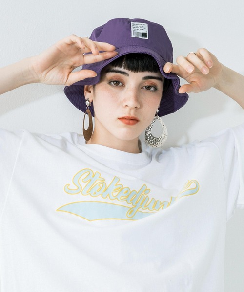 Ressaca（レサーカ）の「ツイル ポリブロード ワッペンバケットハット BUCKET HAT（ハット・メンズ・ブラック/ベージュ/パープル/ブルー系その他2/グリーン系その他/ブルー系その他/チャコール/モカ/ブラック系その他/ベージュ系その他/イエロー/オレンジ/インディゴブルー/ネイビー/ブラウン/カーキ・S/M/L/XL）」の15枚目の写真