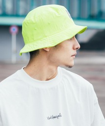 ツイル ポリブロード ワッペンバケットハット BUCKET HAT