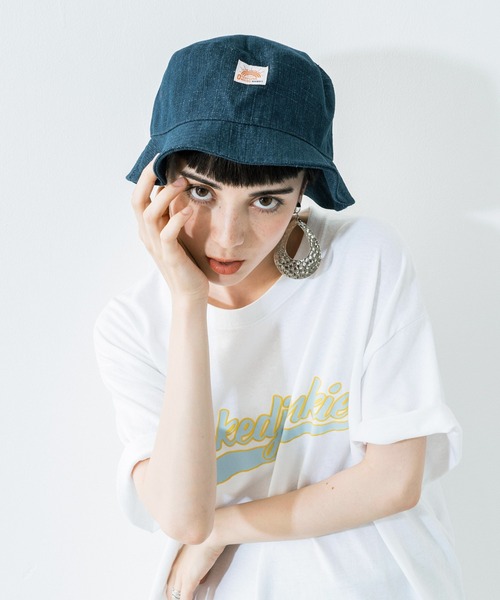 Ressaca（レサーカ）の「ツイル ポリブロード ワッペンバケットハット BUCKET HAT（ハット・メンズ・ブラック/ベージュ/パープル/ブルー系その他2/グリーン系その他/ブルー系その他/チャコール/モカ/ブラック系その他/ベージュ系その他/イエロー/オレンジ/インディゴブルー/ネイビー/ブラウン/カーキ・S/M/L/XL）」の12枚目の写真