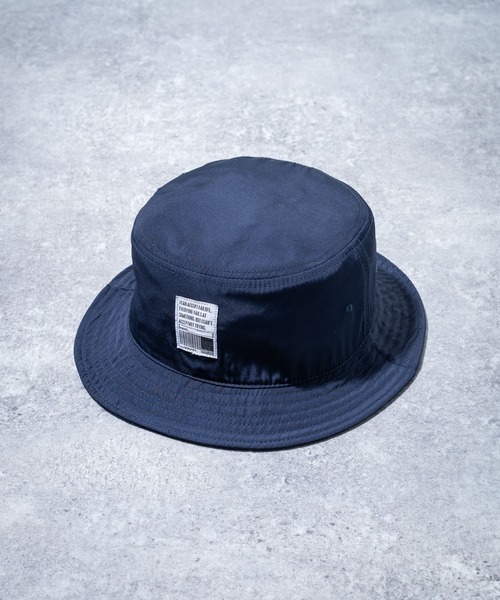 Ressaca（レサーカ）の「ツイル ポリブロード ワッペンバケットハット BUCKET HAT（ハット・メンズ・ブラック/ベージュ/パープル/ブルー系その他2/グリーン系その他/ブルー系その他/チャコール/モカ/ブラック系その他/ベージュ系その他/イエロー/オレンジ/インディゴブルー/ネイビー/ブラウン/カーキ・S/M/L/XL）」の14枚目の写真