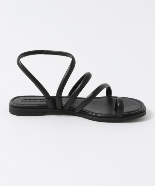 JEANASIS（ジーナシス）の「フトヒモフラットサンダル/947532（サンダル・レディース・ブラック/コーラル・L/M）」の3枚目の写真