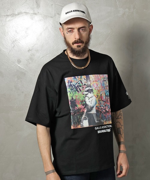 BRANDALISED（ブランダライズド）の「GA×BRANDALISED BOY-ART TEE（Tシャツ/カットソー・メンズ・ブラック/ホワイト・L/M）」の2枚目の写真