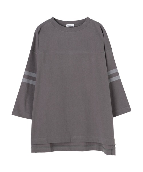 CRAFT STANDARD BOUTIQUE（クラフトスタンダードブティック）の「フットボールカットプルオーバー　＊（Tシャツ/カットソー・レディース・カーキ/ライトグレー/アイボリー/グレー・FREE）」の3枚目の写真