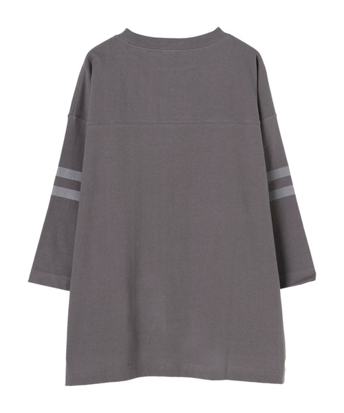 CRAFT STANDARD BOUTIQUE（クラフトスタンダードブティック）の「フットボールカットプルオーバー　＊（Tシャツ/カットソー・レディース・カーキ/ライトグレー/アイボリー/グレー・FREE）」の5枚目の写真