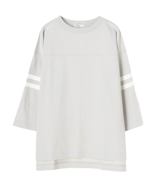 CRAFT STANDARD BOUTIQUE（クラフトスタンダードブティック）の「フットボールカットプルオーバー　＊（Tシャツ/カットソー・レディース・カーキ/ライトグレー/アイボリー/グレー・FREE）」の7枚目の写真