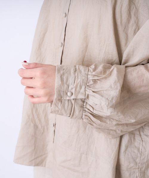 PUAL CE CIN（ピュアルセシン）の「ボイル襟フリルブラウス（シャツ/ブラウス・レディース・ホワイト/ブラック/ベージュ・FREE）」の19枚目の写真