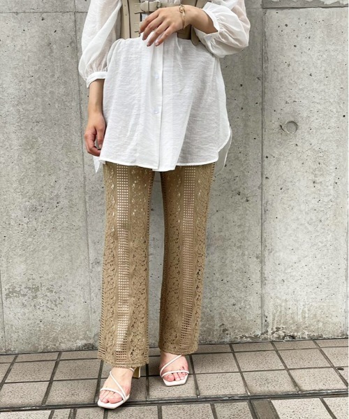 apres jour clair(アプレジュールクレア)の「【apres jour clair】レースパンツ【ZOZOTOWN限定アイテム】(その他パンツ・レディース・ピンクベージュ/ブラウン系その他/アイボリー・SMALL/MEDIUM/X-LARGE)」の1枚目の写真