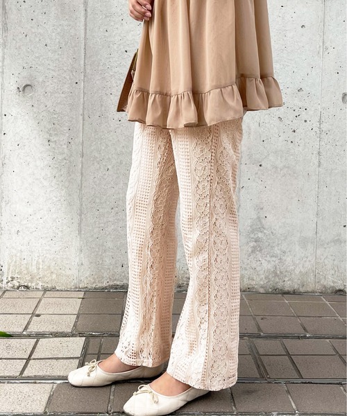 apres jour clair(アプレジュールクレア)の「【apres jour clair】レースパンツ【ZOZOTOWN限定アイテム】(その他パンツ・レディース・ピンクベージュ/ブラウン系その他/アイボリー・SMALL/MEDIUM/X-LARGE)」の9枚目の写真