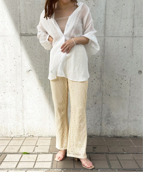 apres jour clair(アプレジュールクレア)の「【apres jour clair】レースパンツ【ZOZOTOWN限定アイテム】(その他パンツ・レディース・ピンクベージュ/ブラウン系その他/アイボリー・SMALL/MEDIUM/X-LARGE)」の7枚目の写真