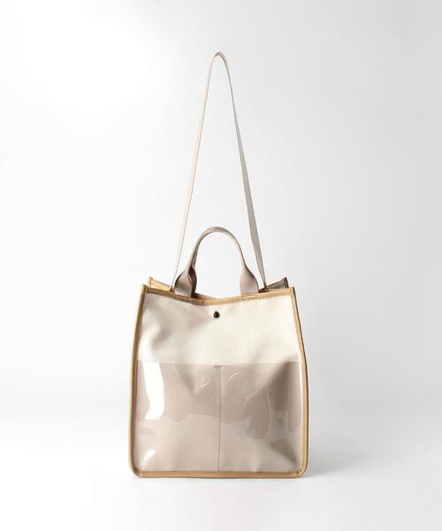 BEAUTY&YOUTH UNITED ARROWS（ビューティーアンドユースユナイテッドアローズ）の「BY クリアポケットショルダーバッグ -2WAY- ◆（ショルダーバッグ・レディース・オリーブ/ナチュラル・FREE）」の15枚目の写真