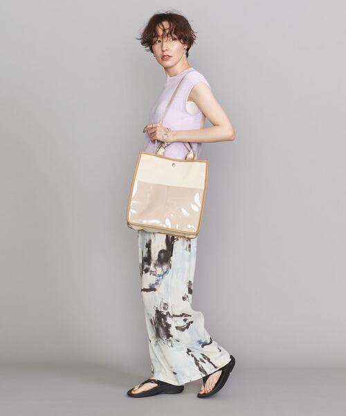 BEAUTY&YOUTH UNITED ARROWS（ビューティーアンドユースユナイテッドアローズ）の「BY クリアポケットショルダーバッグ -2WAY- ◆（ショルダーバッグ・レディース・オリーブ/ナチュラル・FREE）」の14枚目の写真