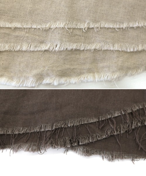 select MOCA（セレクトモカ）の「2021 SS カットオフデザインリネンノースリーブトップス（タンクトップ・レディース・ブラック/ブラウン/アイボリー・FREE）」の6枚目の写真