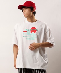 FILA プリント半袖グラフィックTシャツ