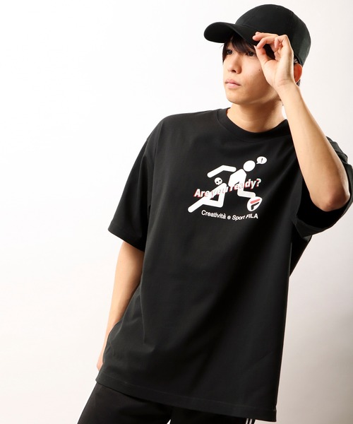 FILA HERITAGE(フィラヘリテージ)の「FILA プリント半袖グラフィックTシャツ(Tシャツ/カットソー・メンズ・ホワイト系その他3/ブルー系その他4/ホワイト系その他/ピンク系その他4/ピンク系その他/ブラック系その他2/ブラック系その他4/ブラック/ブルー系その他/ピンク/ブルー系その他3/ピンク系その他3/ホワイト系その他4/ホワイト系その他2/ピンク系その他2/ブラック系その他3/ブラック系その他/ホワイト/サックスブルー/ブルー系その他2・2XL/L/M/XL)」の8枚目の写真