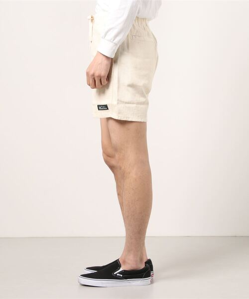 MANASTASH（マナスタッシュ）の「MANASTASH/マナスタッシュ　HEMP SHORTS for BEAVER ヘンプショーツフォービーバー（その他パンツ・メンズ・ホワイト/ブラック/タン・MEDIUM/LARGE/X-LARGE）」の4枚目の写真