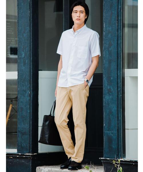 WORK TRIP OUTFITS GREEN LABEL RELAXING（ワークトリップアウトフィッツグリーンレーベル リラクシング）の「＜ 機能 / 洗濯機洗い可・防シワ・ストレッチ・吸水速乾 ＞ WTO ラッカン イージー スラックス（スラックス・メンズ・ネイビー/ベージュ/ダークグレー・L/84/XS/72/S/76/XL/88/M/80）」の5枚目の写真