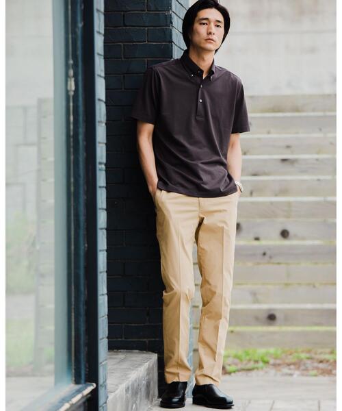 WORK TRIP OUTFITS GREEN LABEL RELAXING（ワークトリップアウトフィッツグリーンレーベル リラクシング）の「＜ 機能 / 洗濯機洗い可・防シワ・ストレッチ・吸水速乾 ＞ WTO ラッカン イージー スラックス（スラックス・メンズ・ネイビー/ベージュ/ダークグレー・L/84/XS/72/S/76/XL/88/M/80）」の6枚目の写真