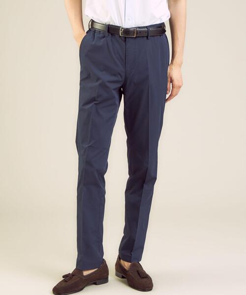 WORK TRIP OUTFITS GREEN LABEL RELAXING（ワークトリップアウトフィッツグリーンレーベル リラクシング）の「＜ 機能 / 洗濯機洗い可・防シワ・ストレッチ・吸水速乾 ＞ WTO ラッカン イージー スラックス（スラックス・メンズ・ネイビー/ベージュ/ダークグレー・L/84/XS/72/S/76/XL/88/M/80）」の7枚目の写真