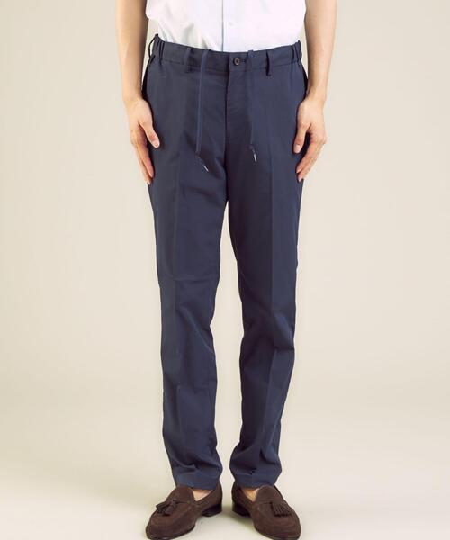 WORK TRIP OUTFITS GREEN LABEL RELAXING（ワークトリップアウトフィッツグリーンレーベル リラクシング）の「＜ 機能 / 洗濯機洗い可・防シワ・ストレッチ・吸水速乾 ＞ WTO ラッカン イージー スラックス（スラックス・メンズ・ネイビー/ベージュ/ダークグレー・L/84/XS/72/S/76/XL/88/M/80）」の8枚目の写真