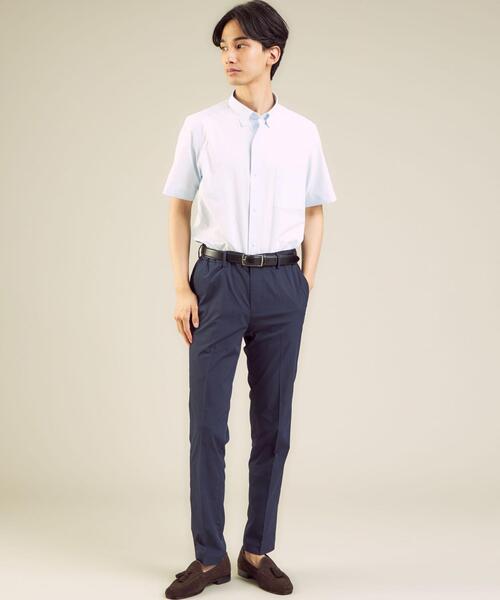 WORK TRIP OUTFITS GREEN LABEL RELAXING（ワークトリップアウトフィッツグリーンレーベル リラクシング）の「＜ 機能 / 洗濯機洗い可・防シワ・ストレッチ・吸水速乾 ＞ WTO ラッカン イージー スラックス（スラックス・メンズ・ネイビー/ベージュ/ダークグレー・L/84/XS/72/S/76/XL/88/M/80）」の11枚目の写真