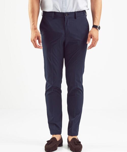 WORK TRIP OUTFITS GREEN LABEL RELAXING（ワークトリップアウトフィッツグリーンレーベル リラクシング）の「＜ 機能 / 洗濯機洗い可・防シワ・ストレッチ・吸水速乾 ＞ WTO ラッカン イージー スラックス（スラックス・メンズ・ネイビー/ベージュ/ダークグレー・L/84/XS/72/S/76/XL/88/M/80）」の13枚目の写真