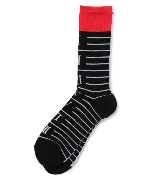 DANKE SCHON（ダンケシェーン）の「DankeSchon/ダンケシェーン/ルーラーグラフィックソックス/CM Socks（ソックス/靴下・メンズ・ホワイト/ブラック/グレー・FREE）」の2枚目の写真