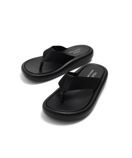 minsobi（ミンソビ）の「トングサンダル  スリッパ（サンダル・メンズ・ブラック/アイボリー・26.5cm/27.5cm/25.5cm）」の2枚目の写真