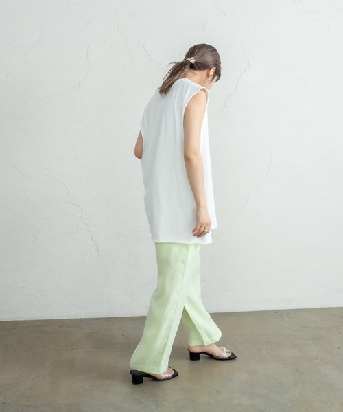 mystic(ミスティック)の「キュプラタッチベイカーパンツ(スウェットパンツ・レディース・ネイビー/ピンク/ライム・FREE)」の12枚目の写真