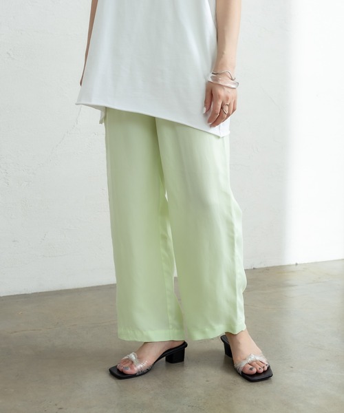 mystic(ミスティック)の「キュプラタッチベイカーパンツ(スウェットパンツ・レディース・ネイビー/ピンク/ライム・FREE)」の21枚目の写真