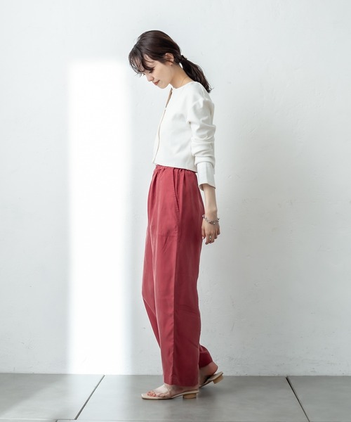 mystic(ミスティック)の「キュプラタッチベイカーパンツ(スウェットパンツ・レディース・ネイビー/ピンク/ライム・FREE)」の14枚目の写真