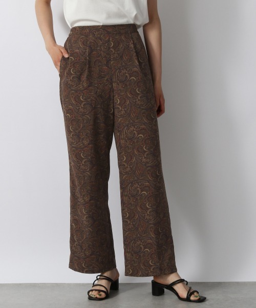 LOWRYS FARM（ローリーズファーム）の「ペイズリーイージーパンツ２　955910（その他パンツ・レディース・ネイビー/ブラウン/アイボリー・FREE）」の2枚目の写真