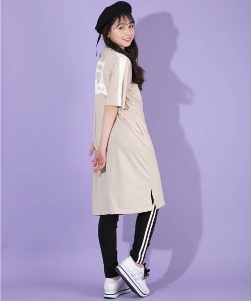 PINKHUNT（ピンクハント）の「PINKHUNT FILAコラボ ワンピース 5721K（ワンピース・キッズ・ライム/ブラック/ベージュ・150cm/160cm/140cm/130cm/120cm）」の8枚目の写真