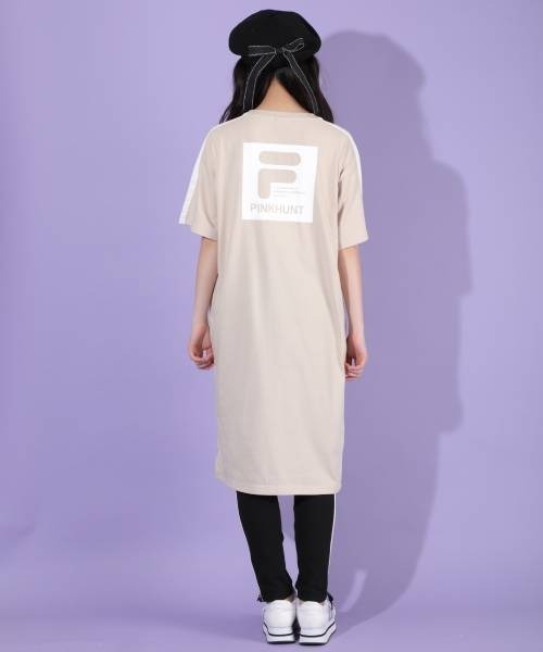 PINKHUNT（ピンクハント）の「PINKHUNT FILAコラボ ワンピース 5721K（ワンピース・キッズ・ライム/ブラック/ベージュ・150cm/160cm/140cm/130cm/120cm）」の9枚目の写真