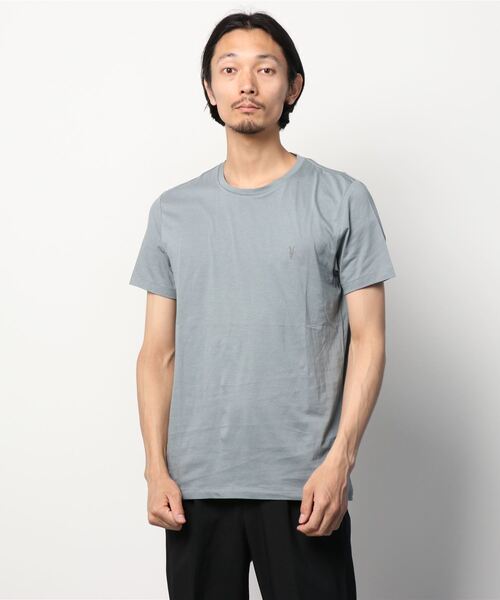 ALLSAINTS（オールセインツ）の「TONIC CREW T-SHIRT | TONIC クルー Tシャツ（Tシャツ/カットソー・メンズ・グレー系・XS/S/M/L/XL）」の9枚目の写真