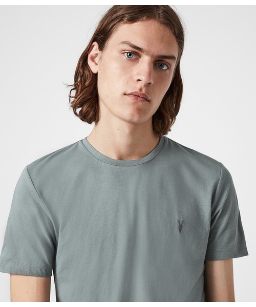 ALLSAINTS（オールセインツ）の「TONIC CREW T-SHIRT | TONIC クルー Tシャツ（Tシャツ/カットソー・メンズ・グレー系・XS/S/M/L/XL）」の6枚目の写真