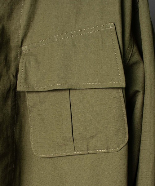 ARMY TWILL(アーミーツイル)の「【 ARMY TWILL / アーミーツイル 】 COTTON RIP STOP FATIGUE JACKET / コットンリップストップ ファティーグジャケット(ミリタリージャケット・メンズ・ブラック/カーキ・MEDIUM/LARGE)」の11枚目の写真
