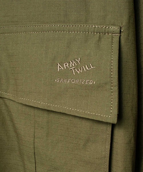 ARMY TWILL(アーミーツイル)の「【 ARMY TWILL / アーミーツイル 】 COTTON RIP STOP FATIGUE JACKET / コットンリップストップ ファティーグジャケット(ミリタリージャケット・メンズ・ブラック/カーキ・MEDIUM/LARGE)」の13枚目の写真