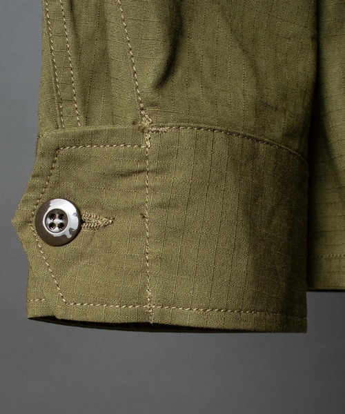 ARMY TWILL(アーミーツイル)の「【 ARMY TWILL / アーミーツイル 】 COTTON RIP STOP FATIGUE JACKET / コットンリップストップ ファティーグジャケット(ミリタリージャケット・メンズ・ブラック/カーキ・MEDIUM/LARGE)」の15枚目の写真